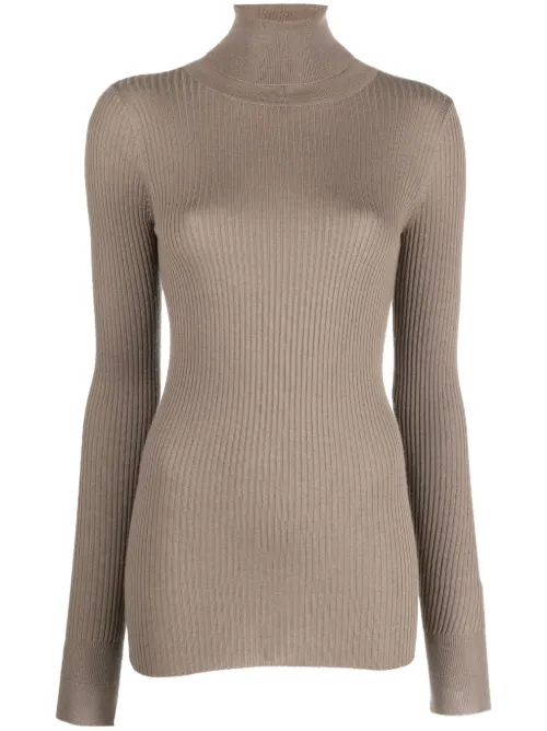 Pull nervuré à col roulé - Wild Cashmere - Modalova