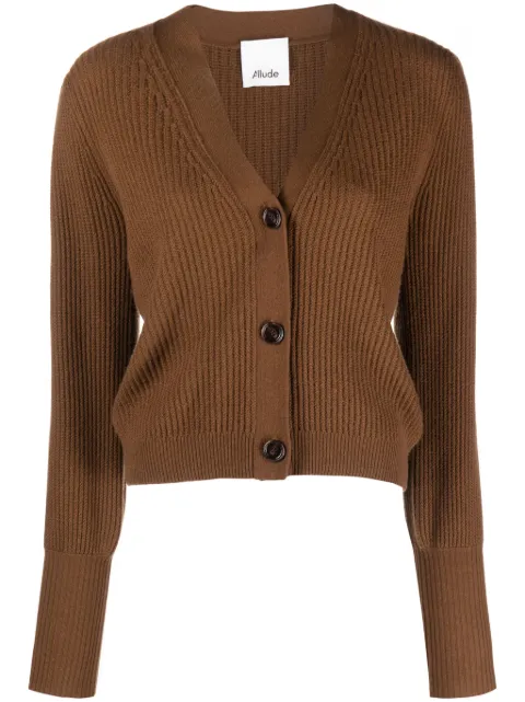 Allude V-neck cashmere cardigan 