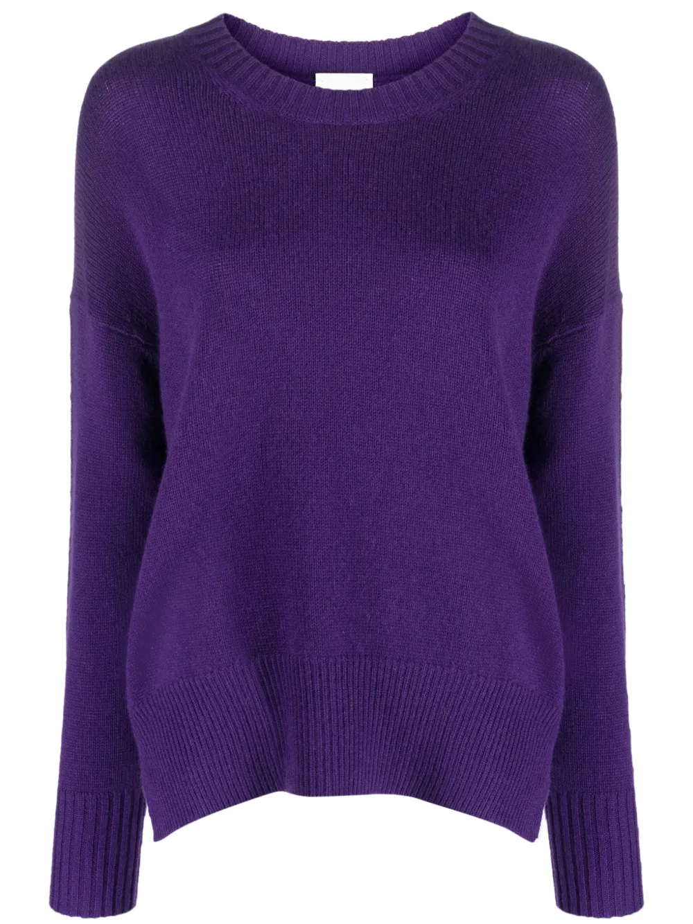 Allude Drop-shoulder Cashmere Jumper In Purple