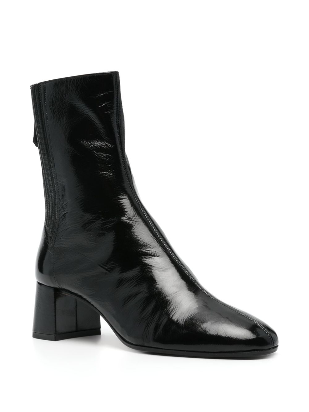 Shop Aquazzura 60mm Leather Boots In Black