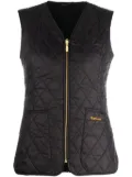 Barbour logo-embroidered quilted reversible gilet - Black