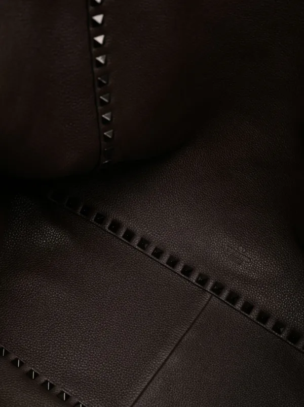 Valentino Garavani ロックスタッズ ダブルレザー トートバッグ