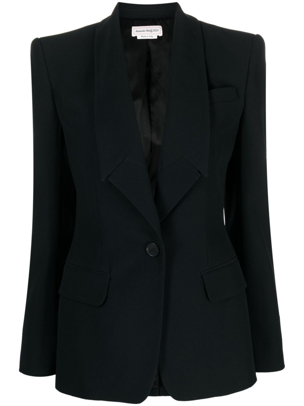 Alexander McQueen Blazer monopetto - Nero