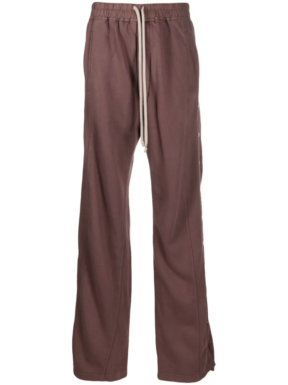 Rick Owens Drkshdw Pusher Cotton Track Pants In Red
