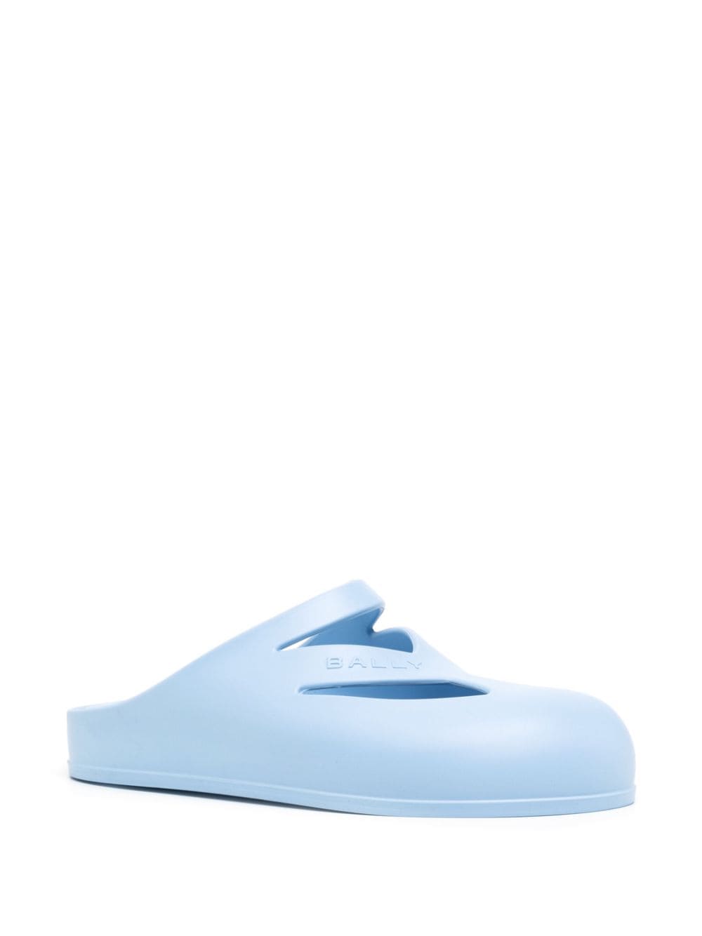 Bally Slippers met logo-reliëf - Blauw