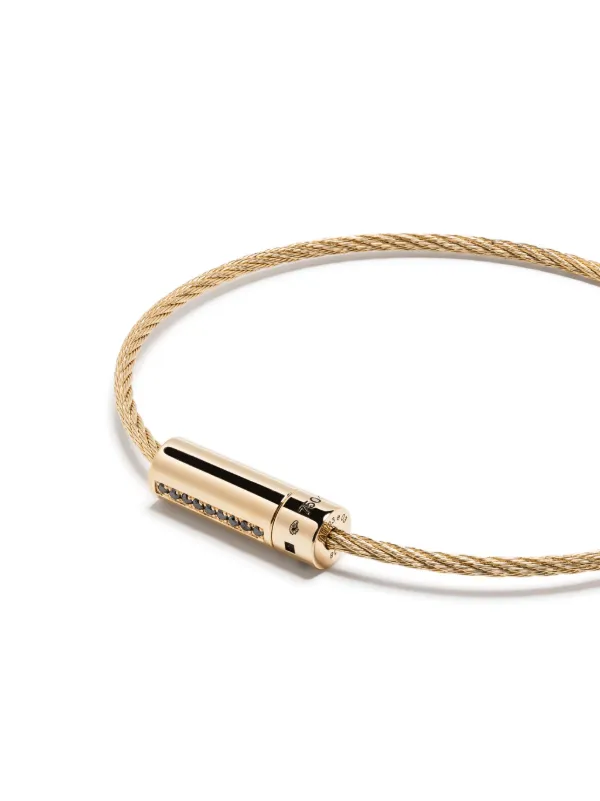 Le Gramme Cable Le 10g ダイヤモンド ブレスレット (18K) Le Gramme Le 9g Cable ダイヤモンド ブレスレット 18Kイエロー