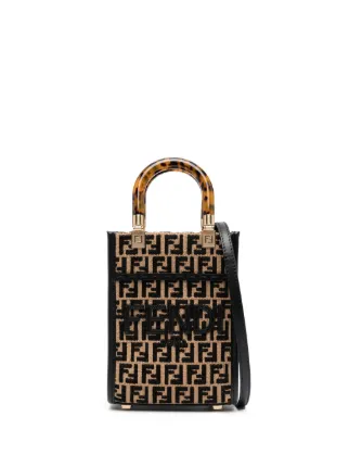★関税込★FENDI★Mini Sunshine Shopper FF Fabric Mini Bag Fendi Sunshine Mini Shopper Tote Bag Review - How to Wear It