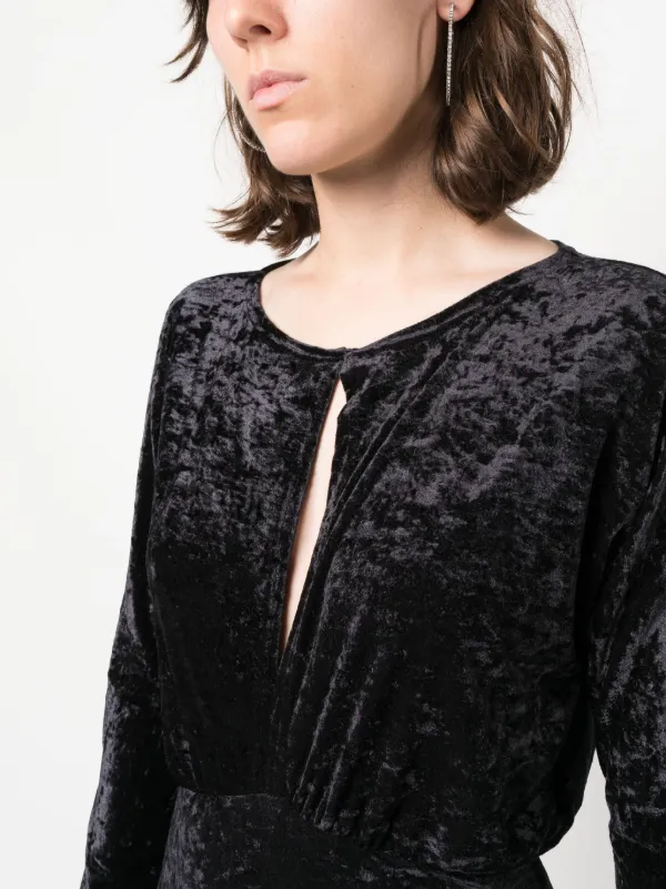 PAROSH AW ドレス-ロング ブラック系 Made In Italy セール】ドレス 結婚式 パーティードレス お呼ばれ ロングドレス