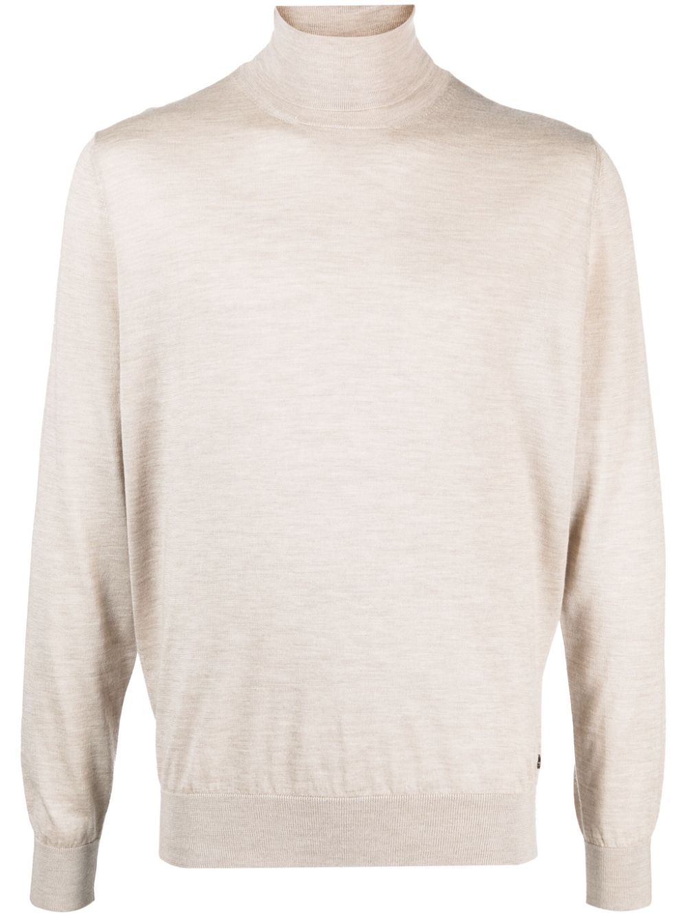 Colombo Roll-neck Fine-knit Jumper In Neutrals