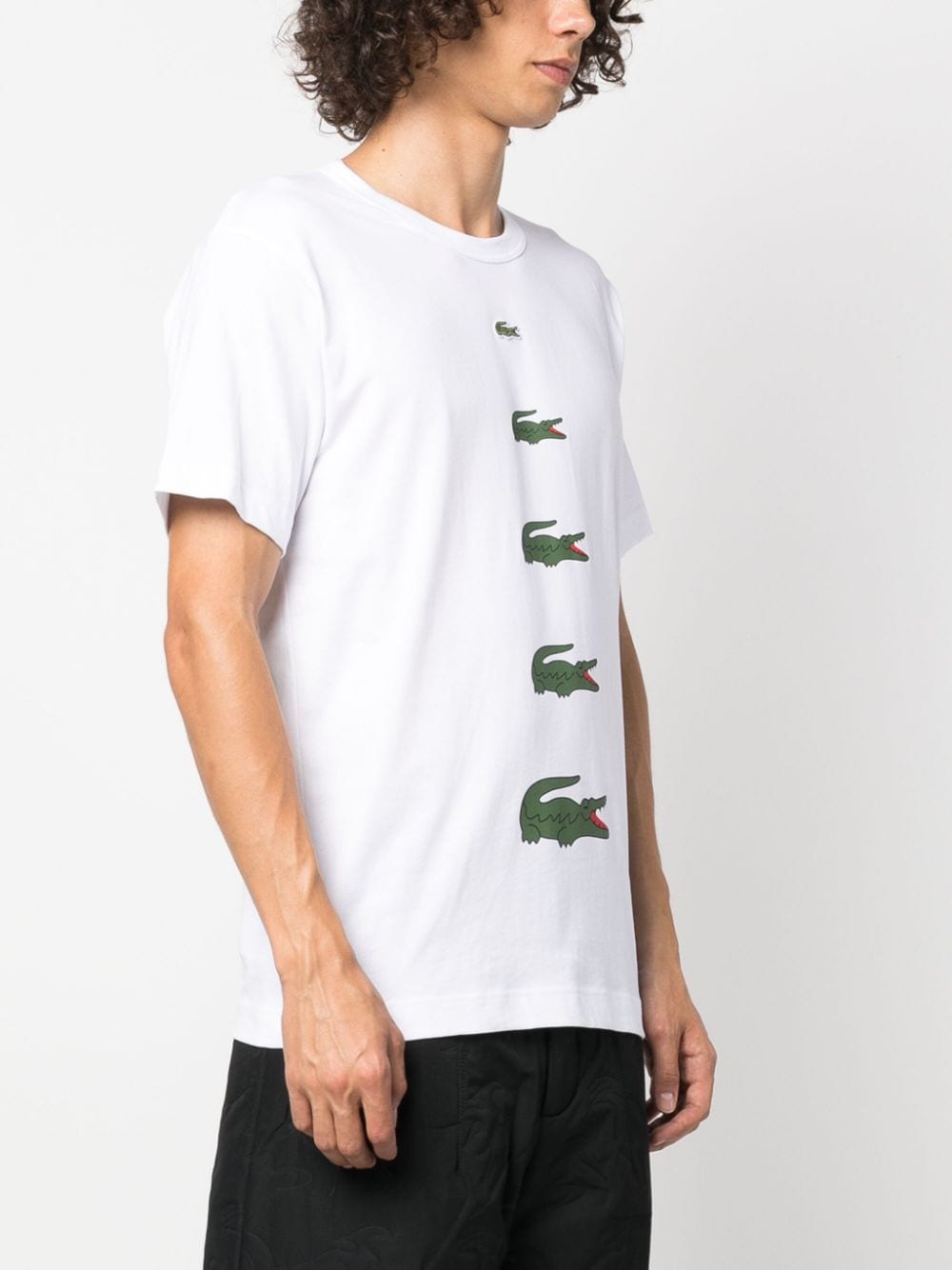 I stor skala side elskerinde Comme Des Garçons Shirt x Lacoste logo-print T-shirt - Farfetch