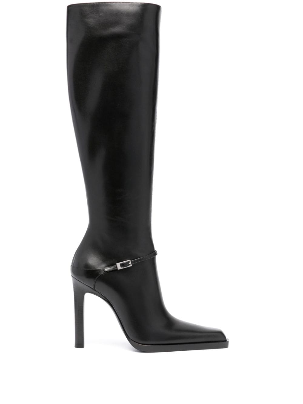 Saint Laurent 110mm leather boots Black