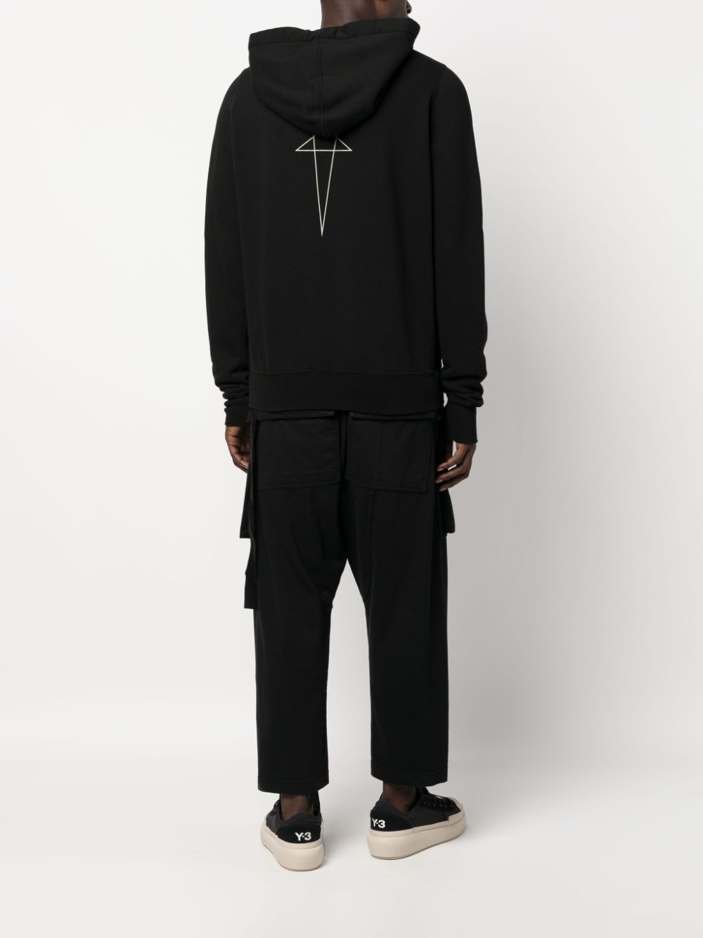 Rick Owens DRKSHDW Jason's organic-cotton hoodie - Zwart