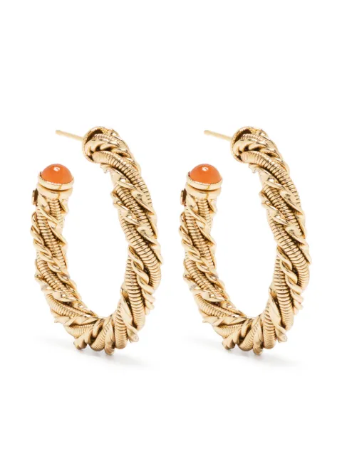 Gas Bijoux Bonnie bead-embellished hoops 