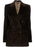 Dolce & Gabbana double-breasted corduroy blazer - Brown