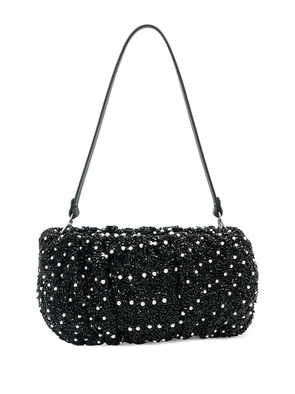 Staud Bean Beaded Shoulder Bag In 黑色