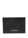 Off-White Diag-stripe leather cardholder - Black