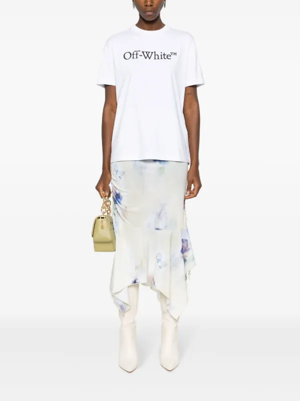 off-white Bookish ロゴ スリムフィット Tシャツ 人気 21254503_51866966_600.jpg