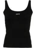 Off-White Off Stamp ribbed-knit tank top - Black