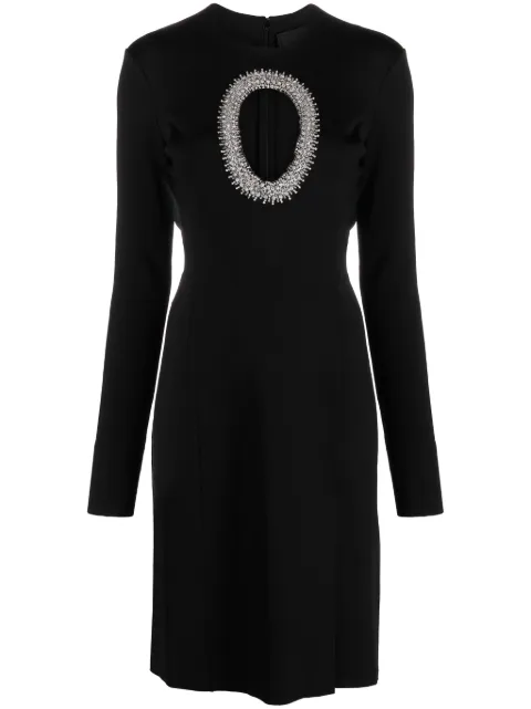 Givenchy cut-out crystal-embellished midi dress
