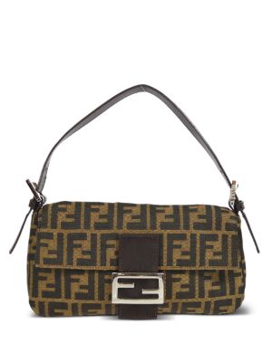 Fendi Pre-owned Women's Leather Cross Body Bag - Brown - One Size