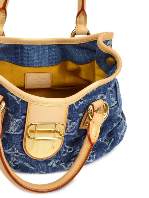 Louis Vuitton pre-owned Mini Monogram Denim Pleaty Handbag - Farfetch