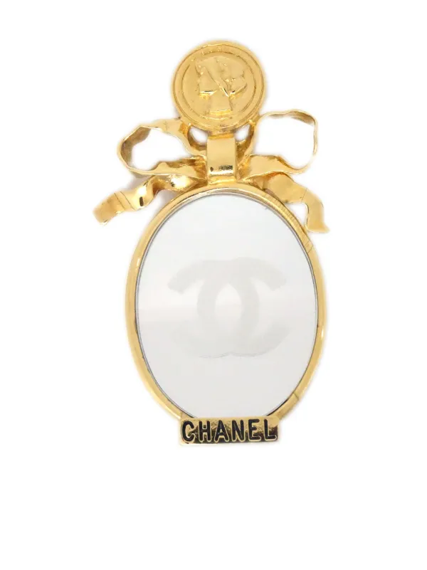 CHANEL Pre-Owned 1990-2000s マドモアゼル ミラー ブローチ