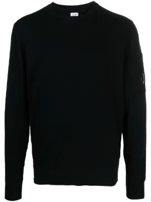 C.P. Company Lens detail fine knit Sweatshirt Farfetch