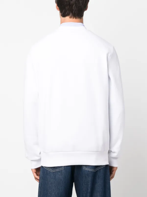 Lacoste logo-embroidered Sweatshirt | White | FARFETCH