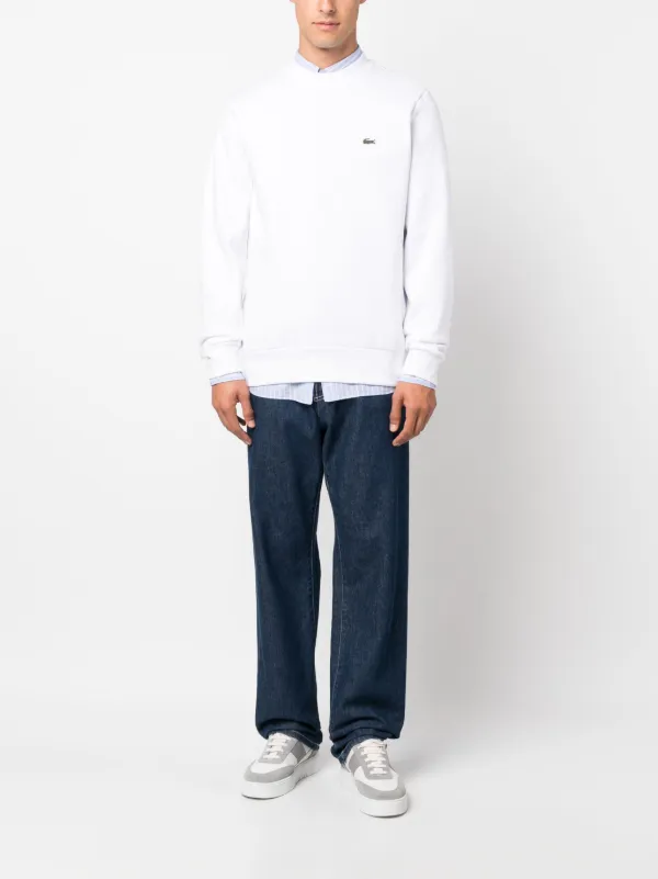 Lacoste embroidered clearance sweatshirt