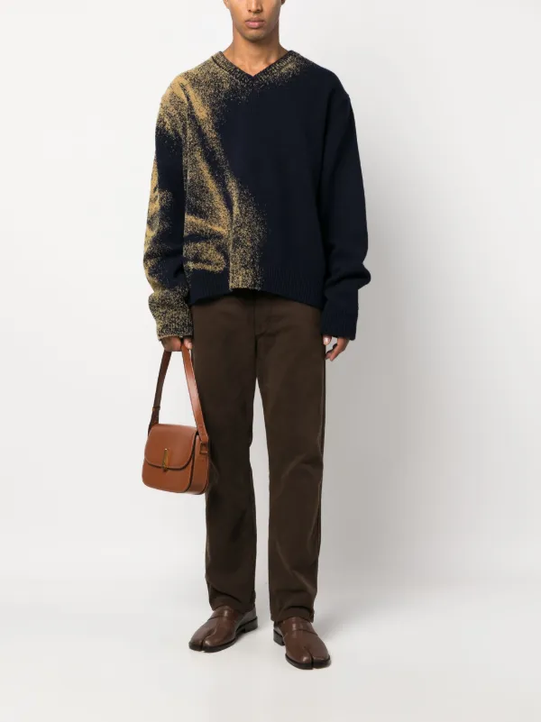 Maison Margiela Sandstorm Wool Jumper | Blue | FARFETCH
