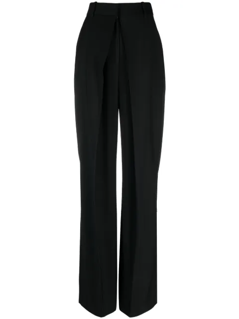 Alexander McQueen pantalones rectos con tiro alto