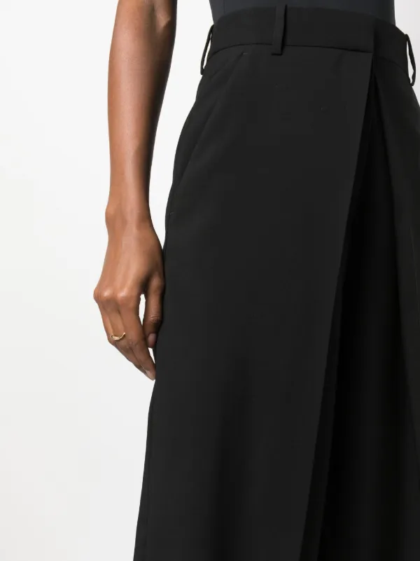 Alexander McQueen high-waisted straight-leg Trousers | Black