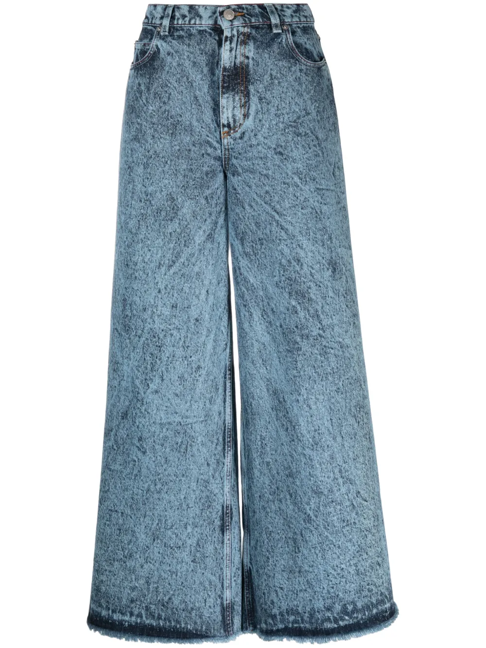 Affordable Marni acid-wash wide-leg jeans Women