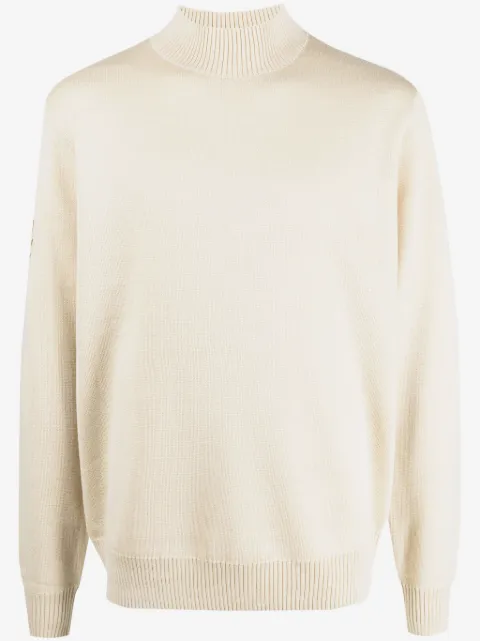 Fred Perry mock-neck wool-blend jumper 