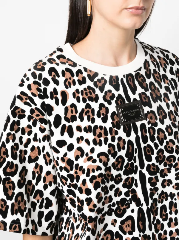 Dolce & Gabbana レオパードTシャツ Dolce & Gabbana レオパード Tシャツ | ホワイト | FARFETCH JP