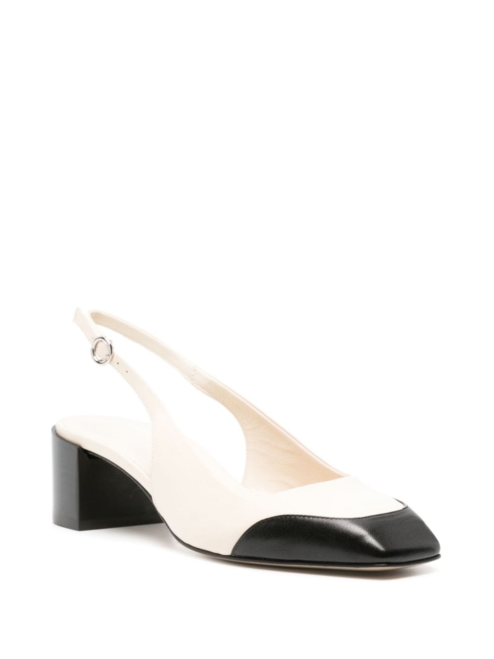 Shop Aeyde Augusta 45mm Leather Pumps In Neutrals