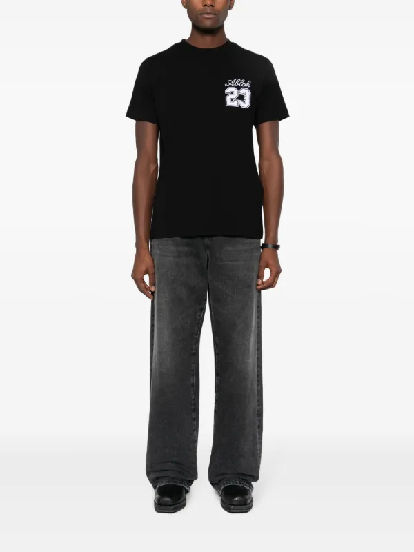 Off-White 23 Embroidered T-shirt | Black | FARFETCH