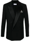 Off-White satin-lined virgin-wool tuxedo jacket - Black