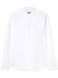 Off-White crossover-collar cotton shirt