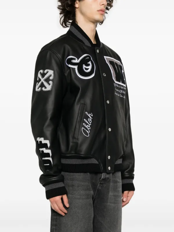 Cdg best sale leather jacket