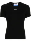Off-White Off Stamp ribbed-knit top - Black