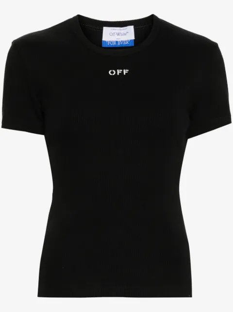 Off-White Off Stamp ribbed-knit top
