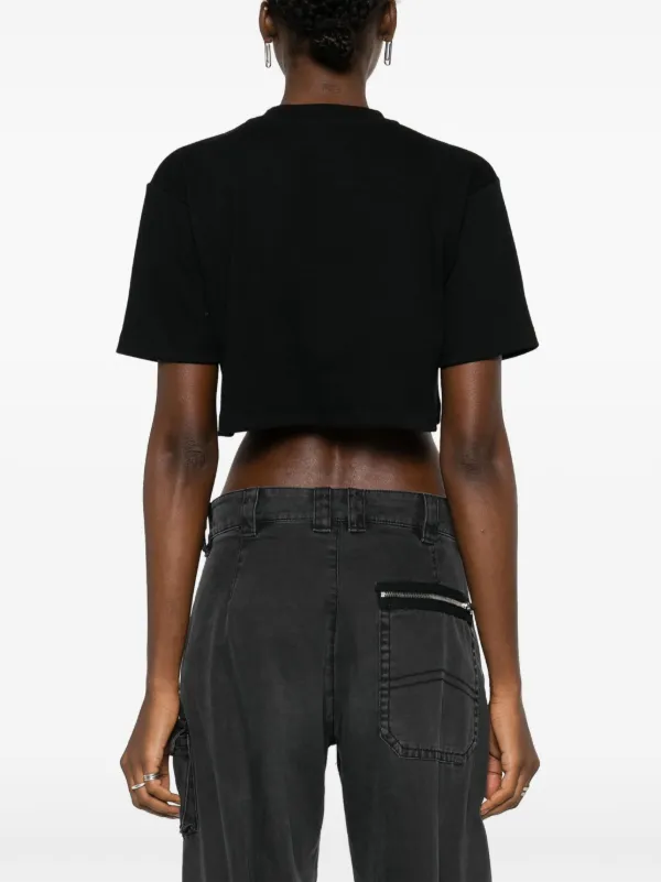 OFF-WHITE オフホワイト ショート丈 クロップド Tシャツ クロップド Off-White(オフホワイト) Tシャツ・カットソー