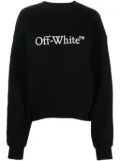 Off-White Bookish logo-print cotton sweatshirt - Black