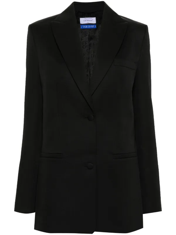 【送料&関税込】Off-White Black Virgin Wool Blend Blazer 21451335_51483151_600.jpg