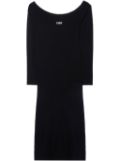 Off-White Off Stamp off-shoulder dress - Black