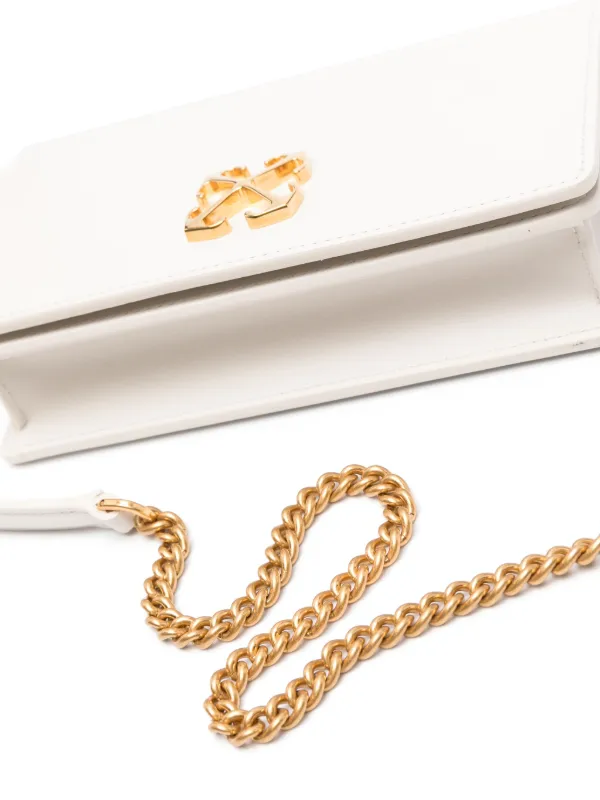 オニザキ商事 Off-White Jitney 0.5 Leather Shoulder Bag | White | FARFETCH