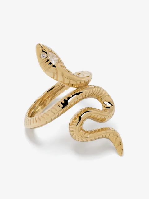 Jacquie Aiche 18kt Gelbgoldring mit Diamanten