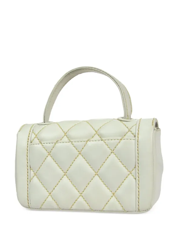 CHANEL Pre-Owned 2005 Wild Stitch Classic Flap Handbag | White