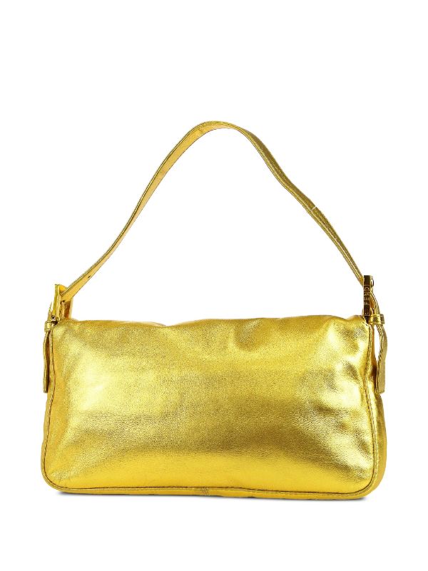 Fendi Pre-Owned 1990-2000s Metallic Baguette Bag - Farfetch